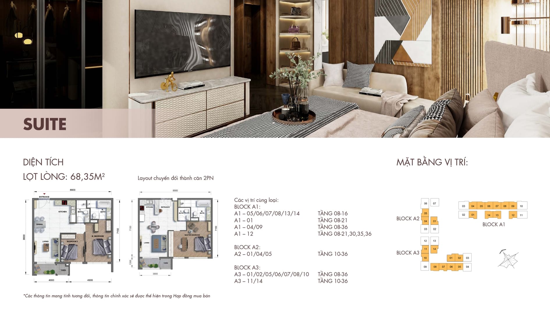 Phối cảnh thiết kế không gian căn hộ The Grand Manhattan