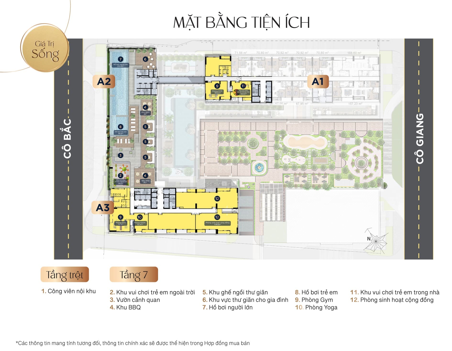 Mặt bằng tầng tiện ích The Grand Manhattan