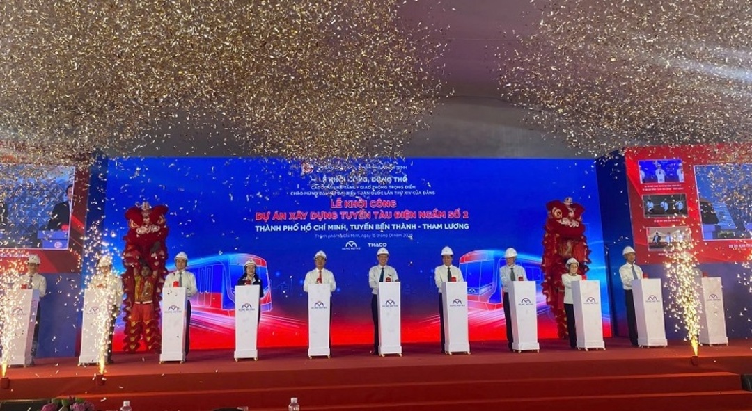 Bản đồ hướng tuyến Metro số 2 Bến Thành Tham Lương