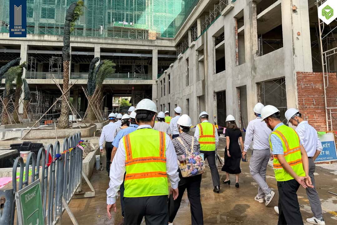Công tác hoàn thiện các tầng tháp A2 và A3 The Grand Manhattan